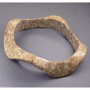 Unique Marble Curved Wave Bangle BRACELET